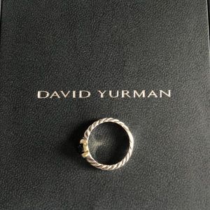 David Yurman Cable Ring With Black Onyx